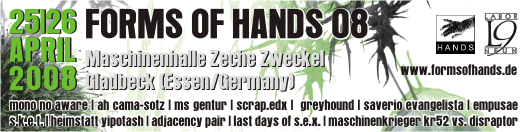 Banner Forms of Hands 2008